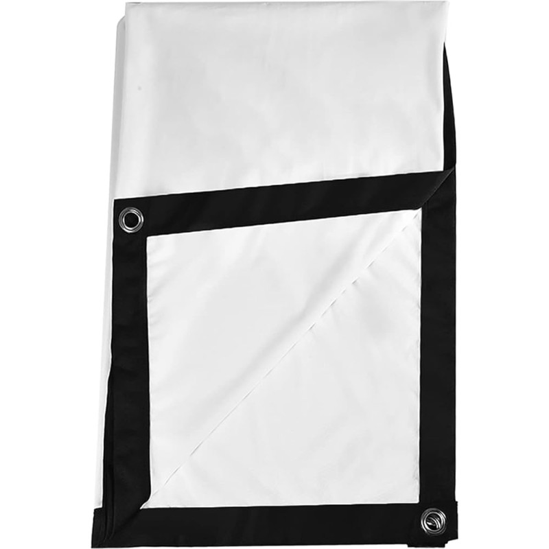 70 Inch Projector Screen, Pair, 48 Inch, Portable Film Screen, Synthetic Polyester Fabric, 1 Piece, Portable, Foldable, Wrinkle-Free, White Projector Curtain, (72 Inches)