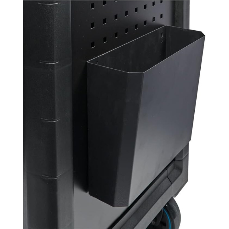 SW-Stahl 07122L Popieriaus atliekų dėžė dirbtuvių vežimėliui, dirbtuvių šiukšliadėžė, sieninė šiukšliadėžė, pakabinama šiukšliadėžė, popierinė šiukšliadėžė, juoda, popierinių atliekų krepšys, popierinis kibiras