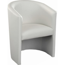 Unbekannt Kokteilių kėdė Klubo kėdė Lounge kėdė Klubo baldai Biuro kėdė Praktikos baldai Balta dirbtinė oda su porankiais