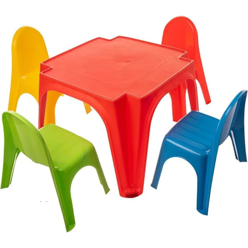 Sport1 One The Sport Maker, Sport PIC-NIC Multi-Purpose Set for 4 Youth Friends, Unisex, Multi-Colour, 56 x 56 x 40 cm