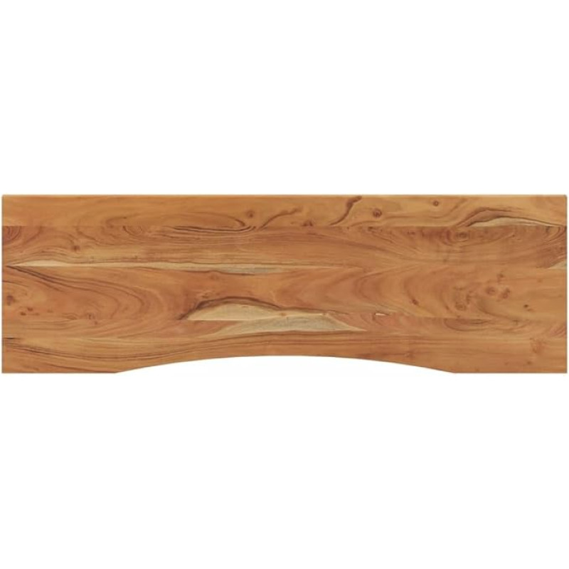 vidaXL Desk Top, Table Top Worktop, Rectangular, Plate for Desk, Dining Table, Wooden Top, Office Table Top, 140 x 50 x 2.5 cm, Solid Acacia Wood