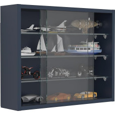 VCM Drivalo S Hanging Glass Display Cabinet Dimensions H 40 x W 50 x D 12 cm Modern and Space-Saving Glass Display Cabinet Anthracite