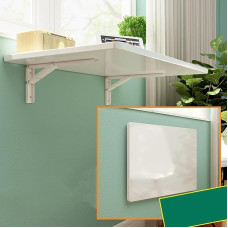 Robustes Wandregal mit Halterungen, zusammenklappbare Werkbank für Küche oder Balkon, weiß, schwebend, hängend, Frühstücksbar, platzsparend, Größe 90 x 40 cm