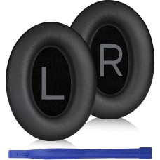 Adhiper Replacement Ear Pads for Bose QuietComfort 45 (QC45)/QuietComfort SE (QC SE)/New Quiet Comfort Wireless Headphones, Earpads with Softer Protein Leather, Noise Isolating Foam (Black)