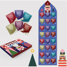 ACORUS Nutcracker Advent Calendar Tea Set Tea Gift Set 6 Christmas Flavours 24 Christmas Tea Bags Gift Idea for the Festive Winter Time Tea Advent Calendar 2024