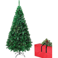 AcornSolution Artificial Christmas Trees 6ft Premium Spruce North Valley Holiday Small Hinged Pine Tree for Home Office Party Indoor Outdoor Decoration 723 Branch Tips