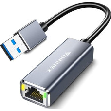 FOINNEX USB 3.0-Eterneto adapteris, USB A-Gigabit Ethernet LAN nešiojamojo kompiuterio tinklo adapteris, USB-RJ45 interneto keitiklis, skirtas 