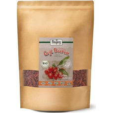 Biojoy Ekologiškos džiovintos goji uogos (1 kg), sveikos ir nesulfuruotos vilkdalgių uogos