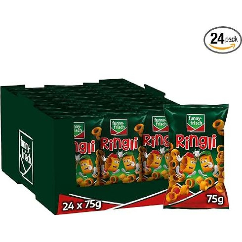 funny-frisch Ringli Peppers 24 vnt. pakuotė (24 x 75 g)