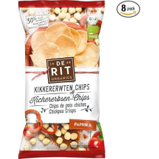 De Rit - Chickpea Chips Paprika - 75 g - Pack of 8