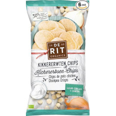 De Rit Organic Chickpea Chips Sour Cream (6 x 75 g)