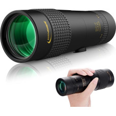 Aurosports 10-30 x 40 priartinimo monokuliarinis teleskopas suaugusiems, Bak4 prizmės dvigubo fokusavimo teleskopas Kompaktiškas monokuliaras laukinei gamtai stebėti, paukščiams stebėti, žygiams, medžioklei, stovyklavimui