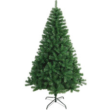 SOLAGUA NAVIDAD 617Tips Artificial Green Christmas Tree with Metal Support 150-240 cm (Green, 180 cm)