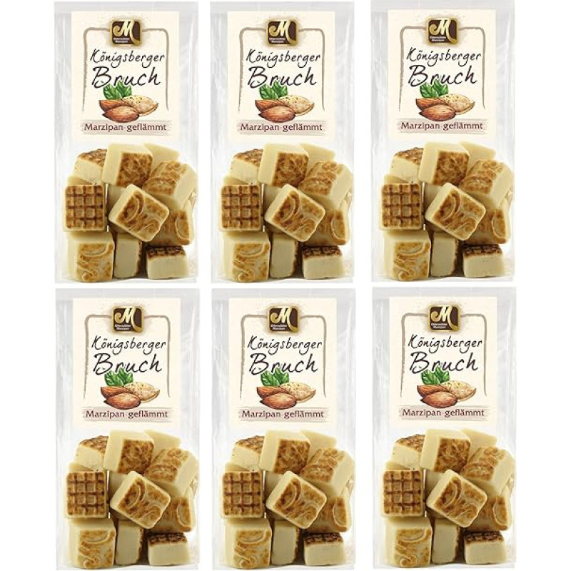 Odenwälder Marzipan 6x Königsberger Bruch 1.5 kg Saver Set Fine Marzipan Flamed