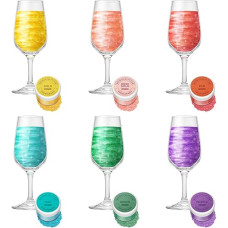 Jelife Glitter Powder for Drinks 6 Colours, Edible Glitter Set Tasteless, Drinkable Glitter Powder for Liqueur, Cocktails, Sparkling, Wine, Champagne, Easter Cake (4 g)