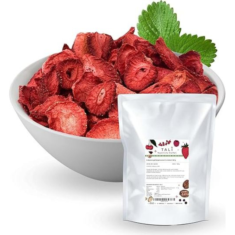 TALI šaltyje džiovintos braškės, be priedų, 300 g