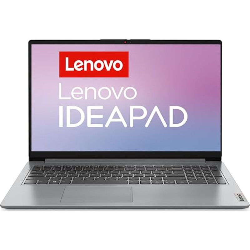 Lenovo IdeaPad 1 nešiojamasis kompiuteris | 15,6 colių Full HD ekranas | AMD Ryzen 5 7520U | 16 GB RAM | 512 GB SSD | AMD Radeon grafika | Windows 11 Home | Pilka | QWERTZ | 3 mėnesių Premium priežiūra