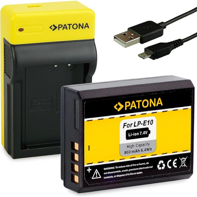 PATONA plonas įkroviklis su baterija LP-E10 