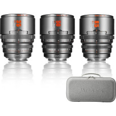 7artisans 35 mm/50 mm/85 mm T2.1 kinematografinių objektyvų S35 kadro rinkinys, suderinamas su 