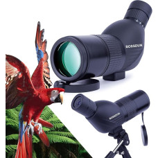 Žvalgomasis teleskopas su trikoju, BAK4 prizminės optikos monokuliarinis teleskopas Kampinis okuliaras Platus matymo laukas Žvalgomasis teleskopas su trikoju Mobiliojo telefono adapteris šaudymui į taikinį Medžioklė Paukščių stebėjimas Laukinė gamta