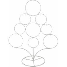 Villa d'Este Home Tivoli Xmas Christmas Tree Metal 9 Hooks White