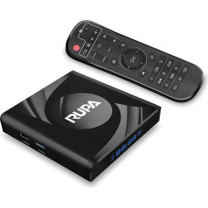 RUPA Android TV Box 13.0, 2023 Android Box with RAM 2G ROM 16G WiFi6 Enternet 10/100M Bluetooth 5.0 USB3.0 Supports 3D HD 4K 6K 8K Cast Screen TV Box