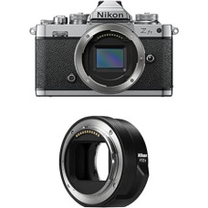 DX formato veidrodinis fotoaparatas Nikon Z FC + Nikon FTZ II (adapteris, skirtas F-taško objektyvams ir Z-taško fotoaparatams)