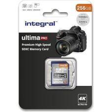 Integral 256GB SD card Premium High Speed memory SDXC Up to 100MB/s V30 UHS-I U3
