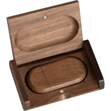 64 GB medinė USB atmintinė USB 3.0 medinė atmintinė su riešutmedžio dėžute nuotraukoms saugoti TATMOHIK Duomenų saugykla Medinė atmintinė gimtadieniui, vestuvėms ar kitoms šventėms