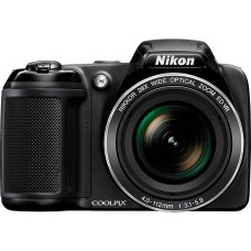 Nikon Coolpix L340 skaitmeninis fotoaparatas 20,2 megapikselio 28x optinis priartinimas 7,6 cm (3 colių) LCD ekranas USB 2.0 stabilizuotas vaizdas Juodas (restauruotas)