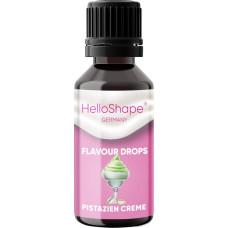 HelloShape Flavour Drops, Sugar-Free, 30 ml, Pistachio Cream, Calorie-Free Sweetening Drops with Dosing Aid, Vegan, for Natural Yogurt, Porridge or Quark