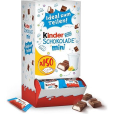 kinder Schokolade Mini - 150 Individually Wrapped Mini Bars, Suitable as Gift Box for Birthday, Wedding, Office or Home - 900g