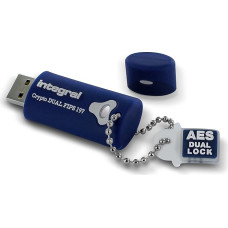Integral 32GB Crypto-197 256-Bit 3.0 USB atmintinė verschlüsselt - USB atmintinė Passwort geschützt - FIPS 197 zertifikuota, tvirta, dviguba, saugi XTS-AES konstrukcija