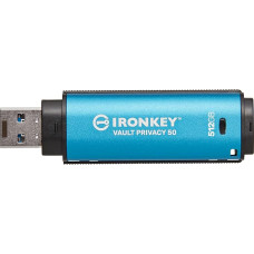 Kingston IronKey Vault Privacy 50 FIPS 197 Certified and XTS-AES 256-Bit Encrypted USB Stick for More Data Protection - IKVP50/512GB