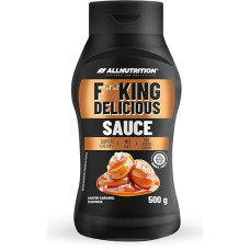 ALLNUTRITION Fitking Delicious Sauce No Added Sugar Low Calorie Creamy Aromatic Sweetened with Maltitol 1 Bottle x 500 g Salted Caramel