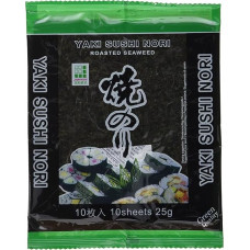 Jhfoods Jūros dumbliai skrudinti, kokybiški, žali 25g (1 x 25g)