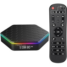 Android 12.0 TV Box, Android Box, 4GB RAM 32GB ROM Allwinner H618 Quad Core Processor Arm Corter-A53 64bit Mali-G31 MP2 GPU 6K Resolution 2.4G/5G WiFi6 10/100M Ethernet BT 5.0