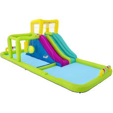Bestway H2OGO!™ Mega Water Park Splash Course, 710 x 310 x 265 cm with Continuous Blower