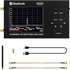 HAMGEEK SSA6G 35MHz-6200MHz radijo dažnių spektro analizatorius HF multimetras spektro tyrinėtojas su jutikliniu ekranu