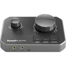 CREATIVE Sound Blaster G8 - aukštos raiškos žaidimų USB DAC su dvigubu USB garso maišymu, visiškai pritaikomu akustiniu varikliu ir 10 juostų ekvalaizeriu