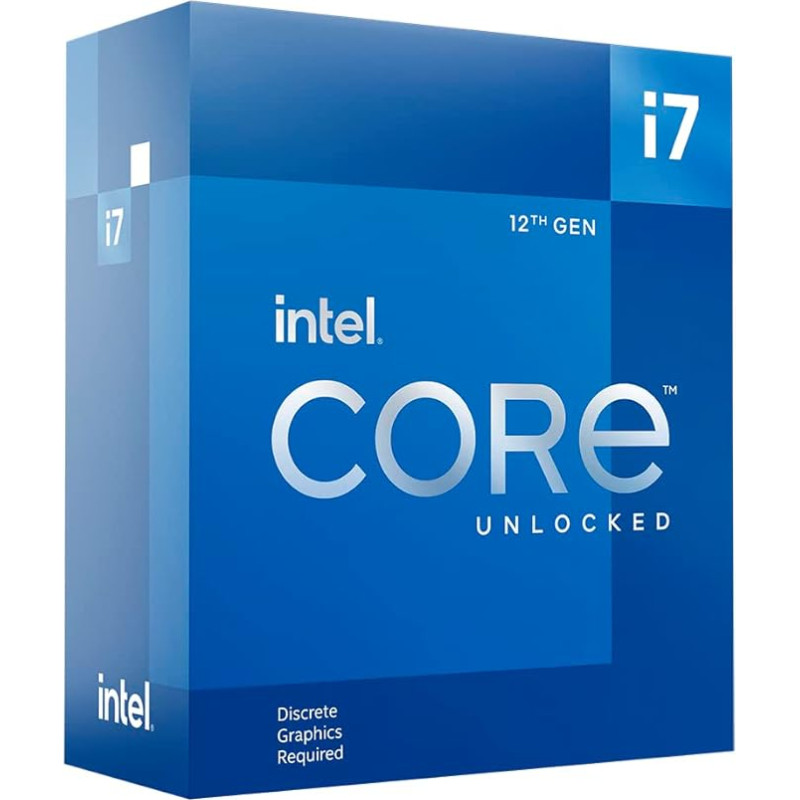 Intel® Core™ i7-12700KF Desktop Processor 12 (8P+4E) Cores Up to 5.0GHz Overclockable LGA1700 Series Chipset 125W