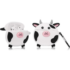 ZAHIUS Silicone Case Compatible with Airpods 1 & 2 Case Cover Funny Cover [Cute Animal Series] (Cow)