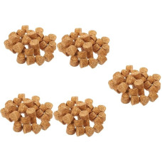 Amosfun 150 STK Glasflaschenkorken Kork Selber Machen Austausch Von Flaschenverschlüssen Multifunktionaler Kork Stopper Für Weinkorken Stopfenoberteile Aus Kork Kork Korkplatte Light Brown Holz