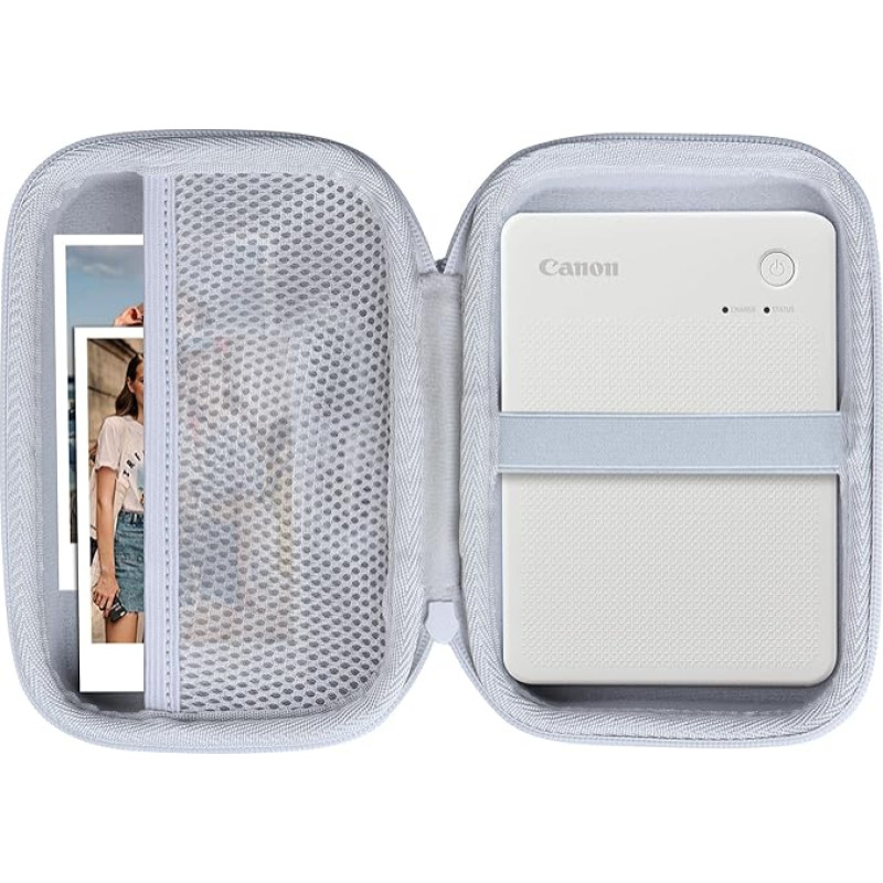 Lebakort Hard Protective Case for Canon SELPHY QX20 / SELPHY Square QX10 Mobile Photo Printer (White)