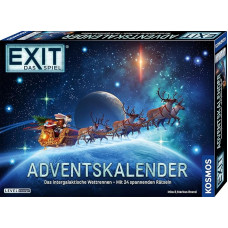 KOSMOS 684488 EXIT - Das Spiel - Advent Calendar 2024: The Intergalactic Race with 24 Exciting Puzzles from 10 Years, Escape Room Game Before Christmas