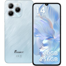 FOSSiBOT S2 4G Smartphone, Android 14 Mobile Phone, No Contract, 20(8+12) GB + 256GB/1TB, 6.72 Inch FHD+ Phone, 50MP + 16MP Mobile Phone, 5000mAh Mobile Phones, Dual SIM Slot, Face ID/GPS/OTG