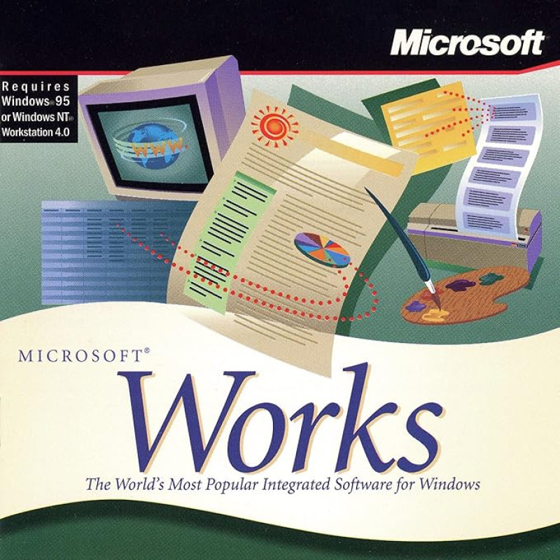 Microsoft Works 4.5/1995, SB D CD