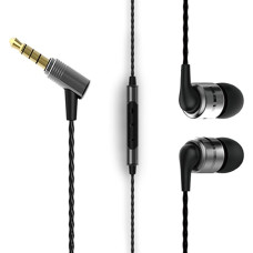 SoundMAGIC E80C laidinės ausinės su mikrofonu HiFi stereofoninės audiofilų ausinės Triukšmo izoliacija ausinėse Patogios ausinės, tinkančios Super Bass Gunmetal