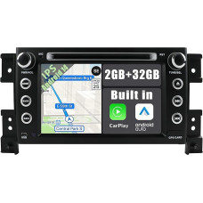 YUNTX Android 14 Car Radio Suitable for Suzuki Grand Vitara 2005-2013 - GPS 2 DIN - Free Rear View Camera Support DAB + / Steering Wheel Control / 4G / WiFi / Bluetooth / Mirror Link / Carplay