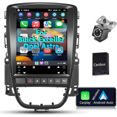 Hodozzy Carplay Android automobilinis radijas Opel Astra J/Buick Excelle 2009-2015, 9,7 colių automobilinis radijas su ekranu ir navigacija WiFi Bluetooth/USB/WiFi/RDS/FM + atbulinės eigos kamera